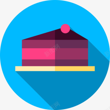 蛋糕图片扁平蛋糕甜点和糖果图标图标
