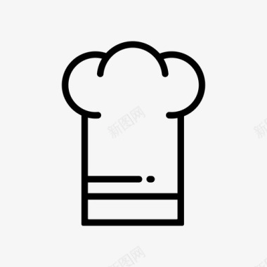厨师帽衣服厨师图标图标