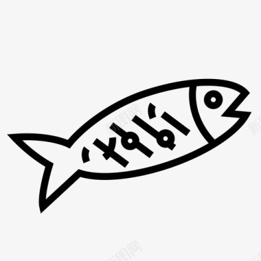 三文鱼烟熏三文鱼烤三文鱼图标图标