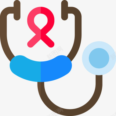 世界情侣日听诊器世界癌症意识日第4天平装图标图标