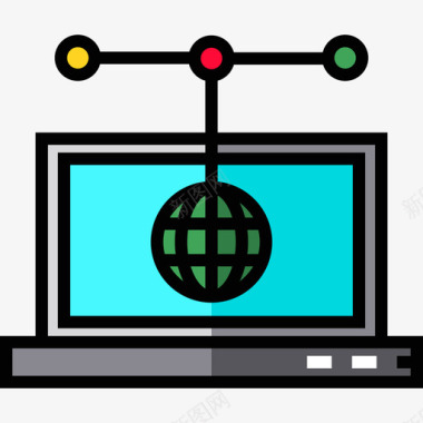 电脑专用网线笔记本电脑网络12线颜色图标图标