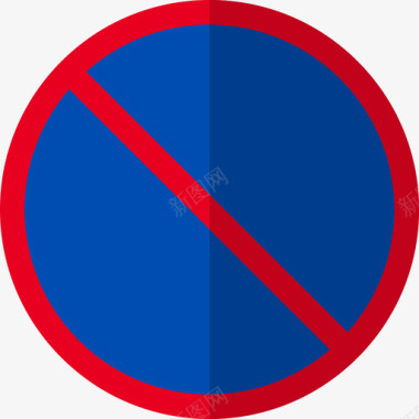 禁止堆放禁止交通标志4平面图标图标