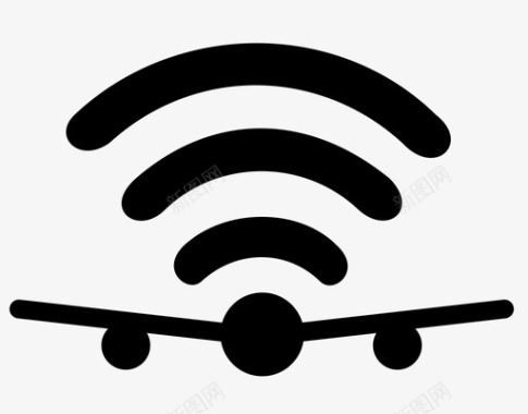 WIFI粗飞机wifi飞机空中图标图标