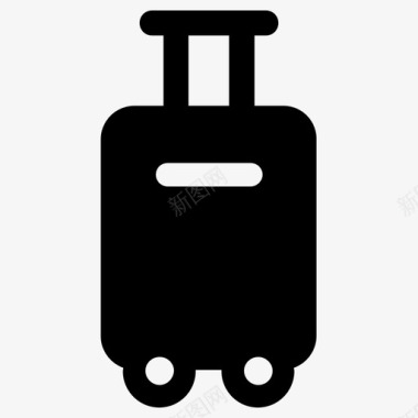 行李手提箱旅游图标图标
