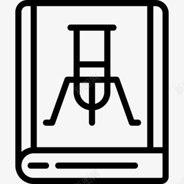 书籍折页科学书籍科学17线性图标图标