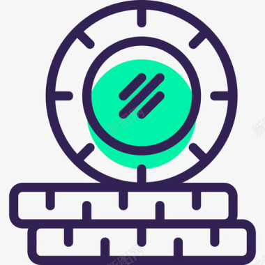 金钱古币金钱商业148绿影图标图标