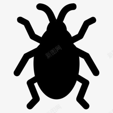 红虫甲虫昆虫图标图标