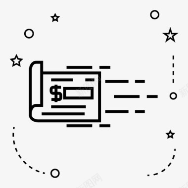 方案现金支票领导力图标图标