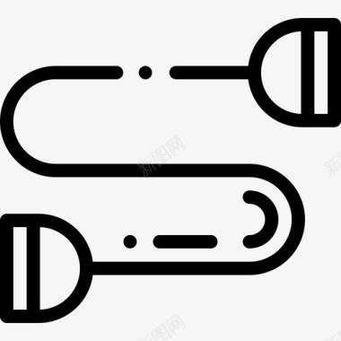 扩胸器健身器材5线性图标图标