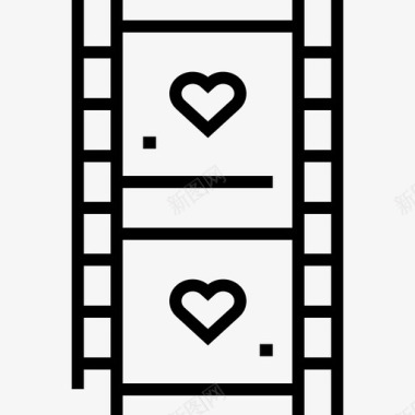 电影情人节27线性图标图标