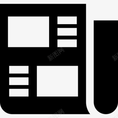 网上新闻报纸新闻6已满图标图标