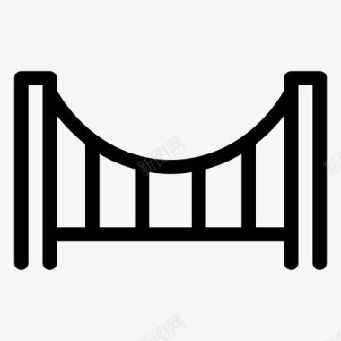 2018年桥梁建筑港口图标图标