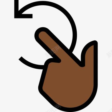 向左旋转旋转手势8其他图标图标