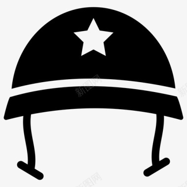 安全士兵头盔陆军头盔安全头盔图标图标