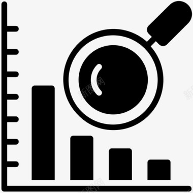 统计分析商业智能数据分析图标图标
