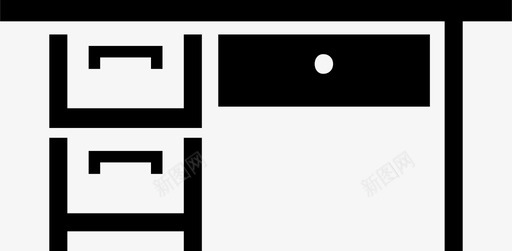 可拆卸办公桌办公桌办公室图标图标