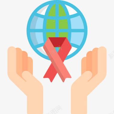 全世界癌症第二天平淡图标图标