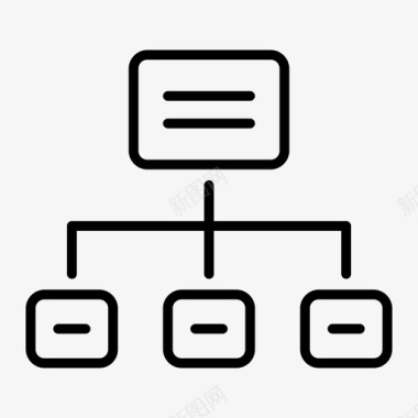 流程图层次结构关系图标图标