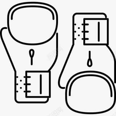 足球器材拳击运动器材6直线型图标图标