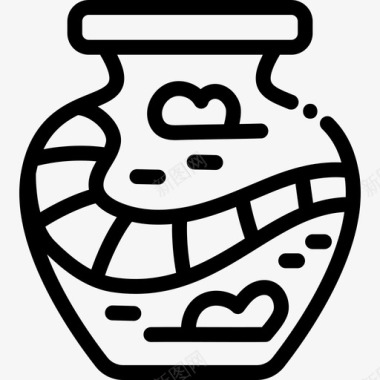 花瓶瓷器9直纹图标图标