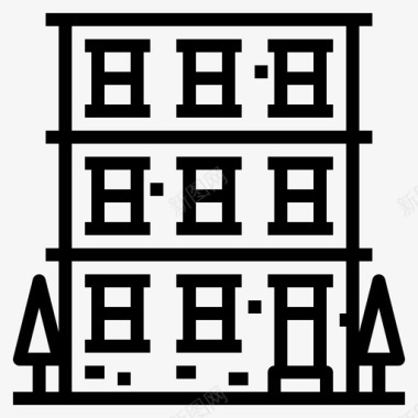 物业报修图标公寓大楼物业图标图标