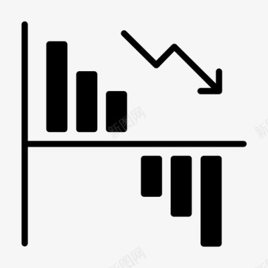 统计报告图分析图表减少图标图标