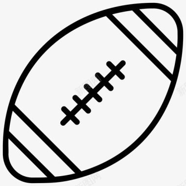 体育文化节橄榄球美式足球体育图标图标