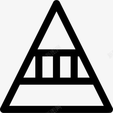 金字塔图线性金字塔图图标图标