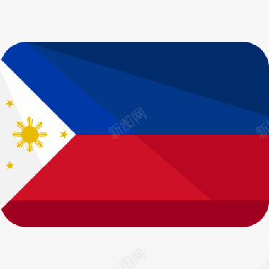 平坦菲律宾国旗6平坦图标图标