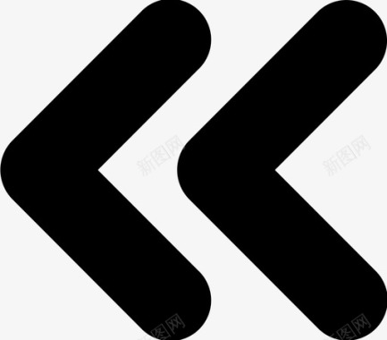 向左旋转注销向左箭头光标图标图标