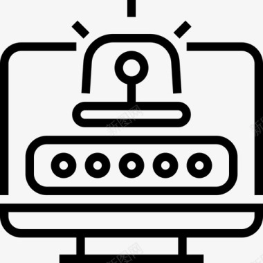 密码互联网安全20线性图标图标