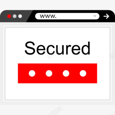 密码安全互联网扁平图标图标
