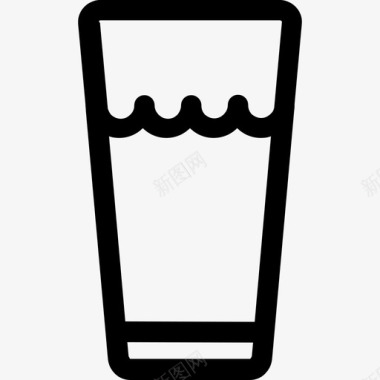 一杯水水6线性图标图标