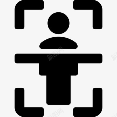身体扫描虚拟现实20填充图标图标