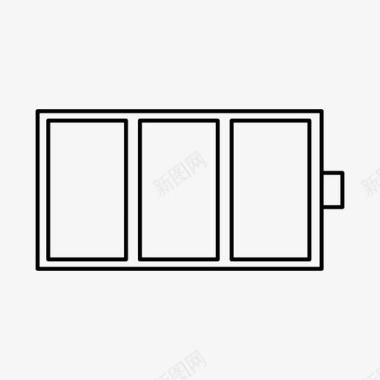 电池能量低电池电池充电充电图标图标