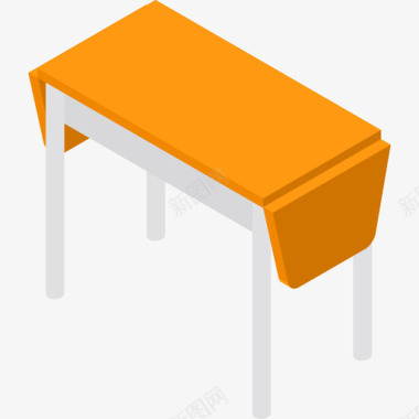 桌子家具34扁平图标图标