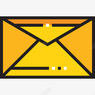 邮件后电子邮件对话资源5线性颜色图标图标