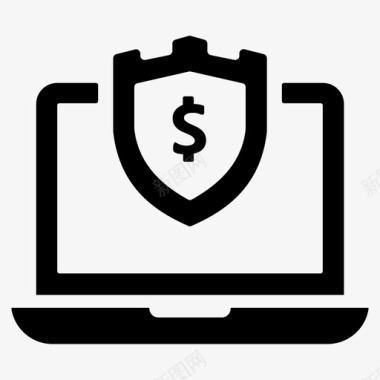 安全在线交易计算机安全安全计算机图标图标