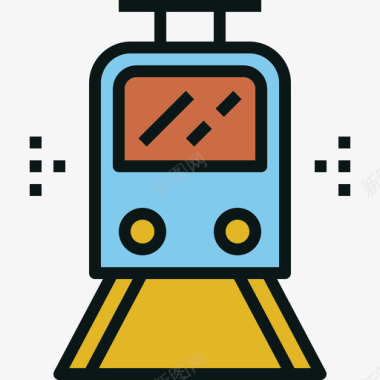 线路有轨电车旅游交通4线路颜色图标图标