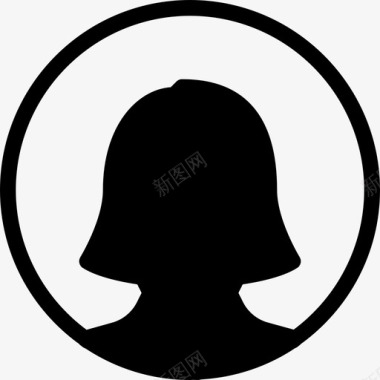 女性生殖女性匿名头像图标图标