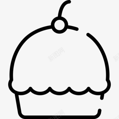 纸杯蛋糕万圣节42直系图标图标