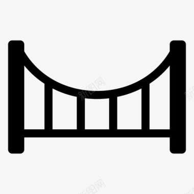 桥梁桥梁建筑港口图标图标