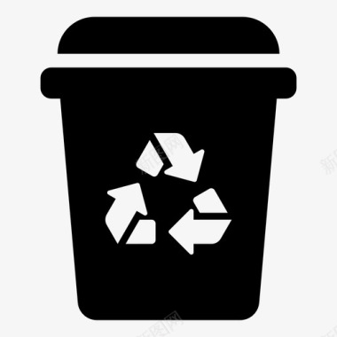 处理垃圾回收垃圾垃圾箱可持续发展图标图标