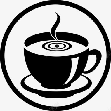 子弹孔咖啡杯子饮料图标图标