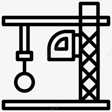 塔吊PNG塔吊施工工具运输图标图标