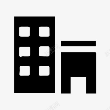 公共标识红公共场所图标