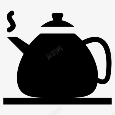 茶壶厨房用具茶具图标图标