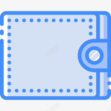 蓝色背景商务钱包商务152蓝色图标图标