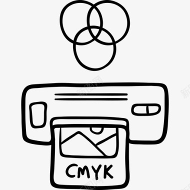 Cmyk创意工艺41黑色图标图标