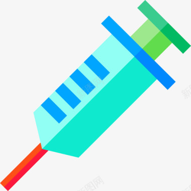 注射器医疗器械扁平图标图标